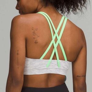 lululemon Wee are from Space Nimbus Battleship Energy Sports Bra green 6